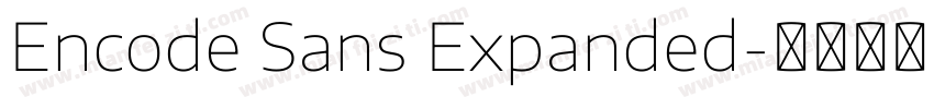 Encode Sans Expanded字体转换